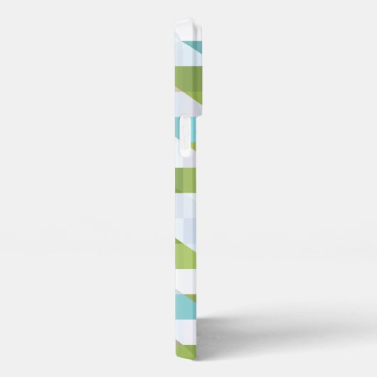 Etui iPhone 13 Pro Max Motif d'art Carré triangles Polygon (Côté droit)
