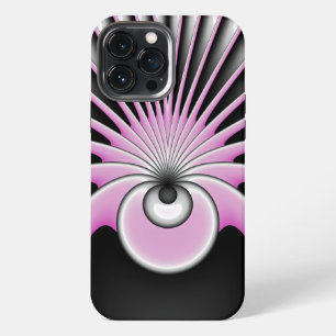 Etui iPhone 13 Pro Max Motif d'art fractal Abstrait moderne