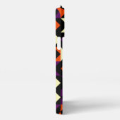 Etui iPhone 13 Pro Max Motif d'art orange rouge orange violet noir (Côté droit)