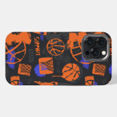 Etui iPhone 13 Pro Max Motif de basket-ball (Verso Horizontal)