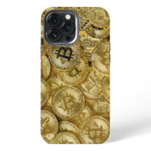 Motif de pièce Bitcoin BTC Cryptodevise Gold
