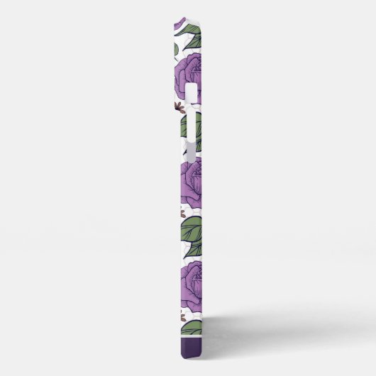 Etui iPhone 13 Pro Max Motif fleuri fleuri sans couture personnalisée (Côté gauche)