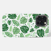 Etui iPhone 13 Pro Max Motif Monstera Vert (Verso Horizontal)