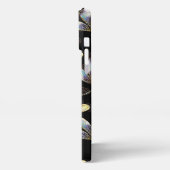 Etui iPhone 13 Pro Max Motif sans couture avec libellules d'or (Côté gauche)