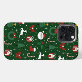 Etui iPhone 13 Pro Max Motif vert de Noël (Verso Horizontal)