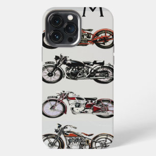 ETUI iPhone 13 PRO MAX MOTOS ANCIENNES MONOGRAMME