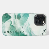 Etui iPhone 13 Pro Max Nature Art I Nom personnalisé (Verso Horizontal)