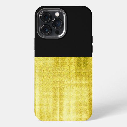Etui iPhone 13 Pro Max Noir à panneau or (Verso)