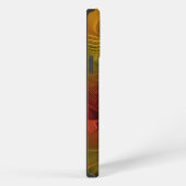 Etui iPhone 13 Pro Max Nom de fleur fractale abstraite rouge orange vert (Côté droit)