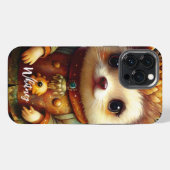 Etui iPhone 13 Pro Max Nom de hérisson mignon (Verso Horizontal)