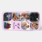 Etui iPhone 13 Pro Max Nom Monogramme 6 Photo Moderne Tendance Simple (Verso Horizontal)