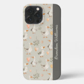 Etui iPhone 13 Pro Max Oie d'aquarelle (Verso)