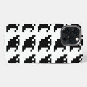 Etui iPhone 13 Pro Max Ombre de fantôme de pixel 8 bits (Verso Horizontal)