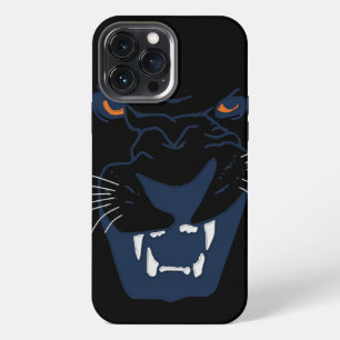 Etui iPhone 13 Pro Max Panthère bleue et noire