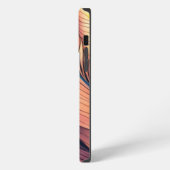 Etui iPhone 13 Pro Max Paon Abstrait (Côté gauche)