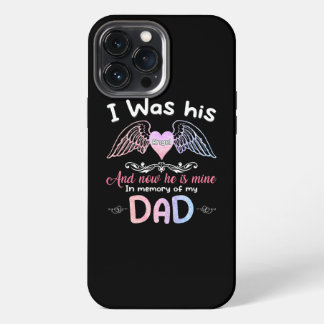 Etui iPhone 13 Pro Max Papa Ange J'étais Son Ange Maintenant Il Est Mien 