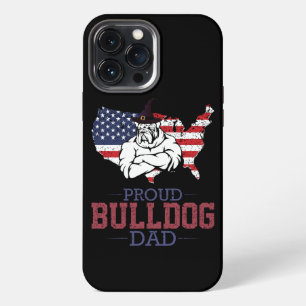 Etui iPhone 13 Pro Max Papa fière bouledogue, Cadeau de Fête des Pères po