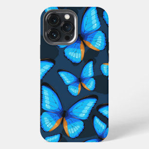 Etui iPhone 13 Pro Max Papillon bleu clair iPhone Papillon iPhone 13