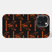 Etui iPhone 13 Pro Max Papillon/sensibilisation...MS (Verso Horizontal)