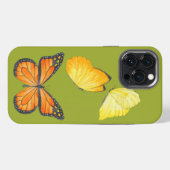 Etui iPhone 13 Pro Max Papillons sur un coque iphone (A) (Verso Horizontal)