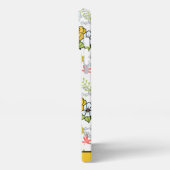 Etui iPhone 13 Pro Max Parfum fleuri vert nom personnalisé (Côté gauche)