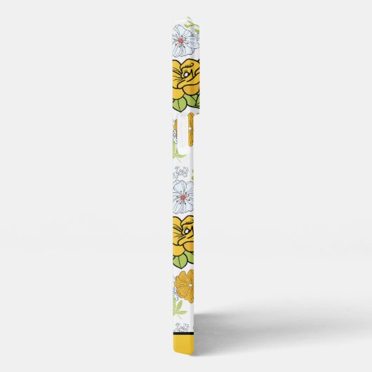 Etui iPhone 13 Pro Max Parfum fleuri vert nom personnalisé (Côté droit)