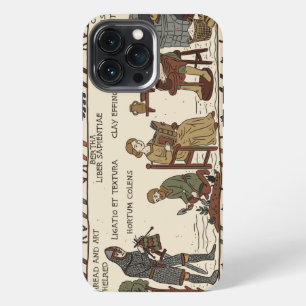 Etui iPhone 13 Pro Max parodie de la tapisserie de bayeux