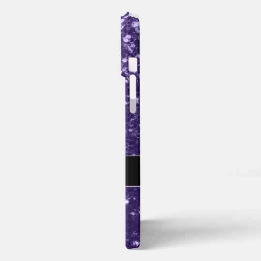 Etui iPhone 13 Pro Max Parties scintillant violet foncé ultra violet scin (Côté gauche)
