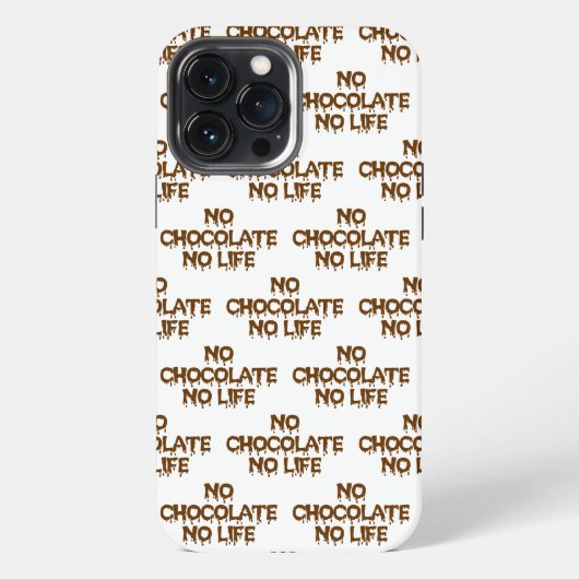 ETUI iPhone 13 PRO MAX PAS DE CHOCOLAT PAS DE VIE (Verso)