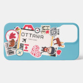 ETUI iPhone 13 PRO MAX PASSE D'EMBARQUEMENT OTTAWA CANADA (Verso Horizontal)