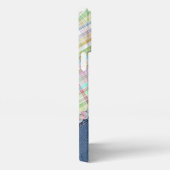 Etui iPhone 13 Pro Max Pastel Pink Mint Green Blue En vichy Plaid Motif (Côté droit)
