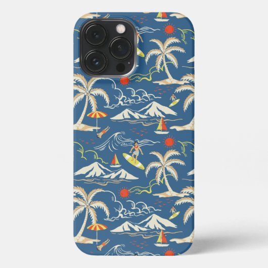 Etui iPhone 13 Pro Max Patters tropicaux (Verso)
