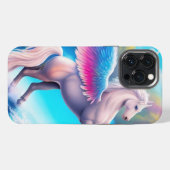 Etui iPhone 13 Pro Max Pégase coloré (Verso Horizontal)