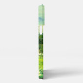 Etui iPhone 13 Pro Max peinture de vallée verte Aquarelle Téléphone (Côté droit)
