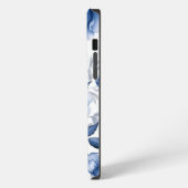 Etui iPhone 13 Pro Max Peonies bleues (Côté gauche)