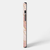 Etui iPhone 13 Pro Max Personalized Modern Rose Quartz Marble Gold (Côté gauche)