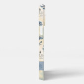 Etui iPhone 13 Pro Max Personalized Name Blue Wildflowers (Côté droit)