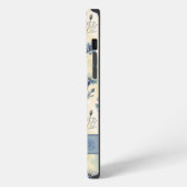 Etui iPhone 13 Pro Max Personalized Name Blue Wildflowers (Côté gauche)