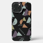 Etui iPhone 13 Pro Max Personnalisé violet Brown vert orange noir mosaïqu (Verso)