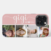 Etui iPhone 13 Pro Max Photo de Gigi que nous aimons (Verso Horizontal)