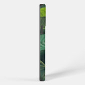 Etui iPhone 13 Pro Max Pierre rose florale (Côté droit)