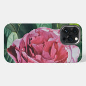 Etui iPhone 13 Pro Max Pierre rose florale (Verso Horizontal)