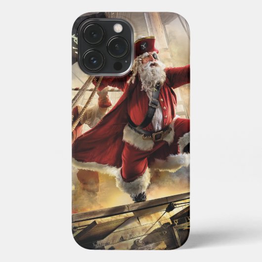 Etui iPhone 13 Pro Max Pirate Père Noël (Verso)