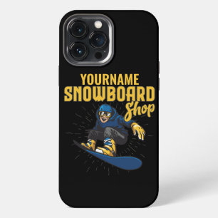 Etui iPhone 13 Pro Max Planche à neige personnalisée Snow Boarder Shop Bi