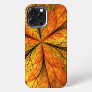 Etui iPhone 13 Pro Max Plante d'automne, feuille d'art fractal abstrait m
