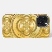 Etui iPhone 13 Pro Max Plaque d'or (Verso Horizontal)