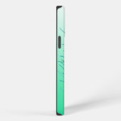 Etui iPhone 13 Pro Max Plumes Peacock à main (Côté droit)