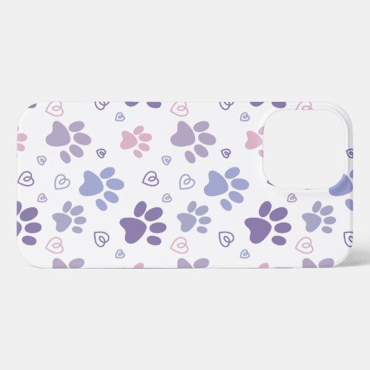 Etui iPhone 13 Pro Max Poche violette (blanc) (Verso Horizontal)
