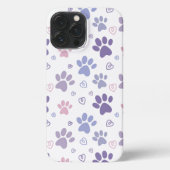 Etui iPhone 13 Pro Max Poche violette (blanc) (Verso)