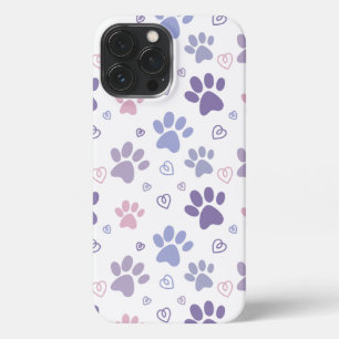 Etui iPhone 13 Pro Max Poche violette (blanc)